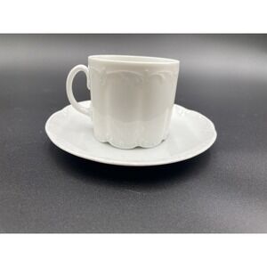 Vtg‎ Rosenthal Classic Monbijou White Coffee  Mug And Saucer